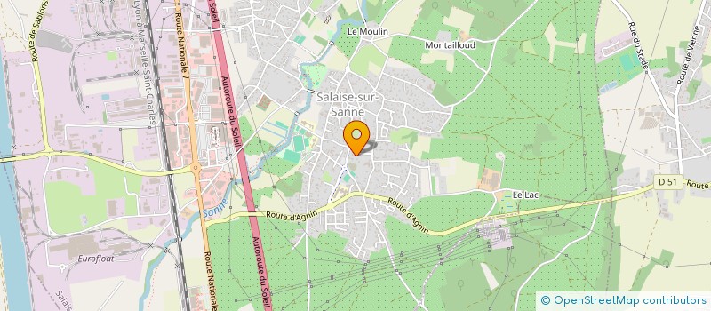 localisation de l'entreprise SCI JYNA  SALAISE-SUR-SANNE