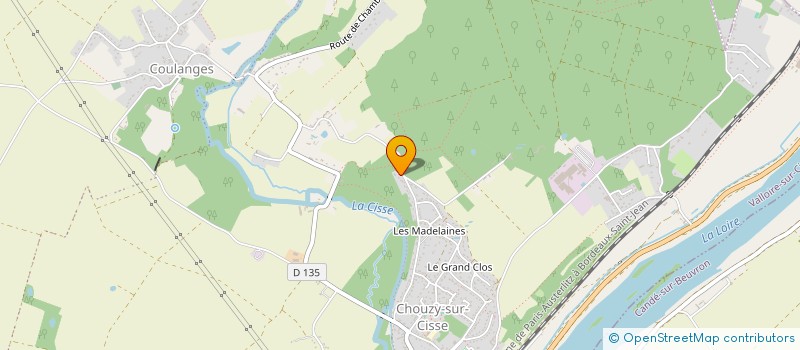 localisation de l'entreprise SCI JYOPA GBL  VALLOIRE-SUR-CISSE