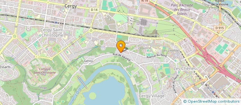 localisation de l'entreprise SCI JYOTEVE  CERGY