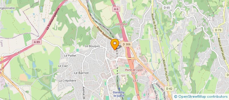 localisation de l'entreprise SCI JYOTI  DARDILLY