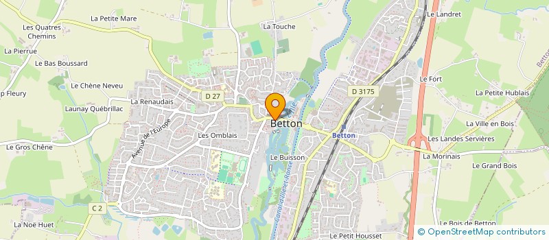 localisation de l'entreprise SCI JYP IMMO  BETTON