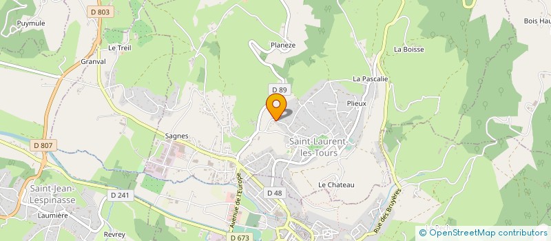 localisation de l'entreprise SCI JYPSI  SAINT-LAURENT-LES-TOURS