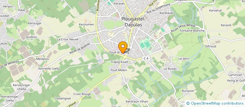 localisation de l'entreprise SCI JYS  PLOUGASTEL-DAOULAS