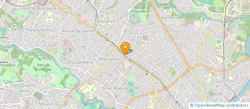 localisation de l'entreprise SCI JYT à NANTES