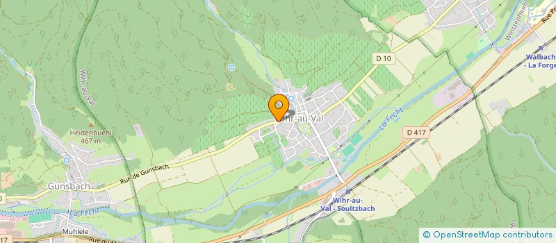 localisation de l'entreprise SCI JYVAL  WIHR-AU-VAL