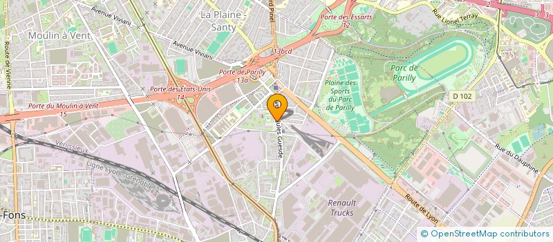 localisation de l'entreprise SCI JZHB  VENISSIEUX