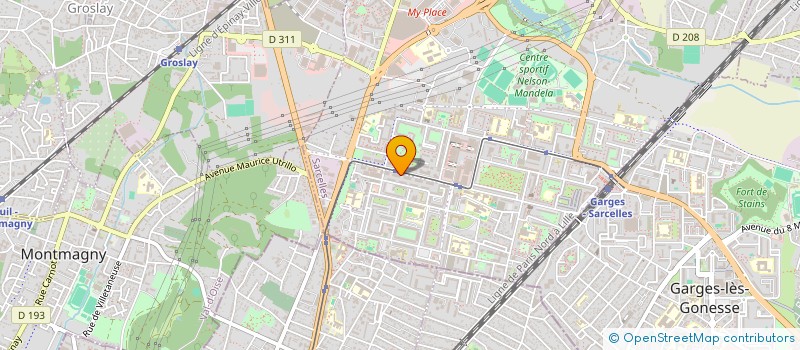 localisation de l'entreprise SCI K 2.000 FLASH  DRANCY