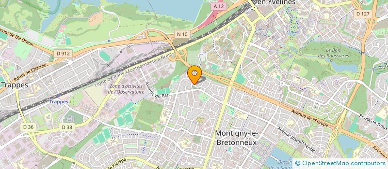 localisation de l'entreprise SCI K 3 IMMOBILIER  MONTIGNY-LE-BRETONNEUX