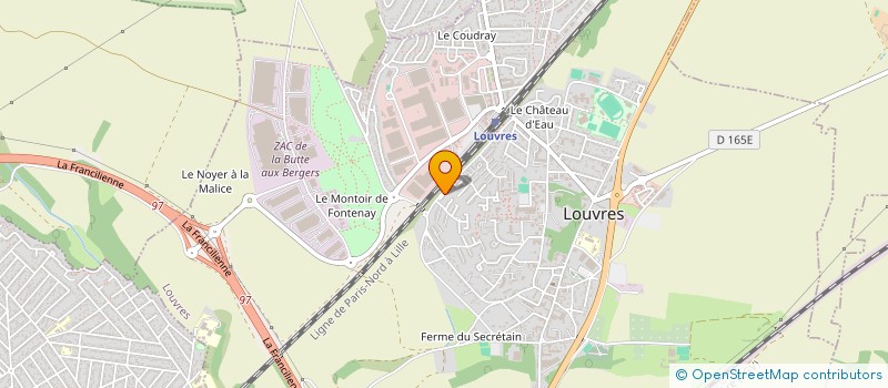 localisation de l'entreprise SCI K 5  LOUVRES