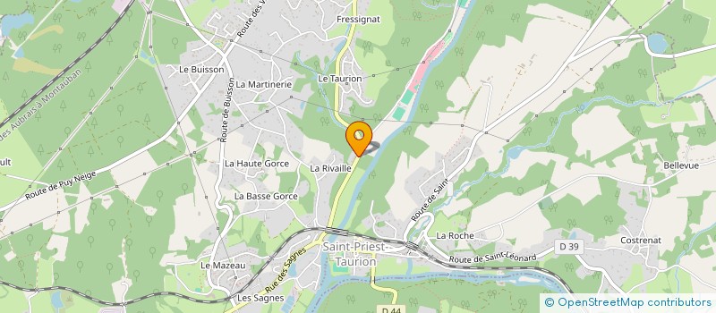 localisation de l'entreprise SCI K.A. LABADIE  SAINT-PRIEST-TAURION