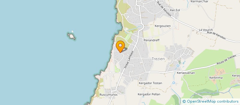 localisation de l'entreprise SCI K.A. LE BRIS  PLOUARZEL