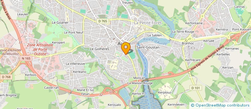 localisation de l'entreprise SCI K.A.M. à AURAY