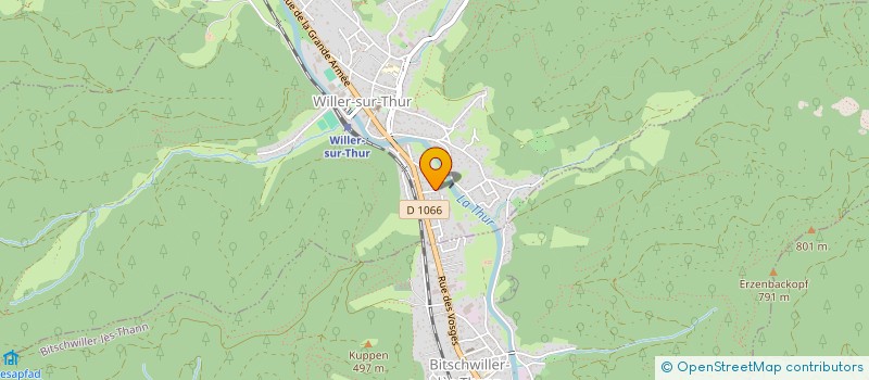 localisation de l'entreprise SCI K&B  WILLER-SUR-THUR