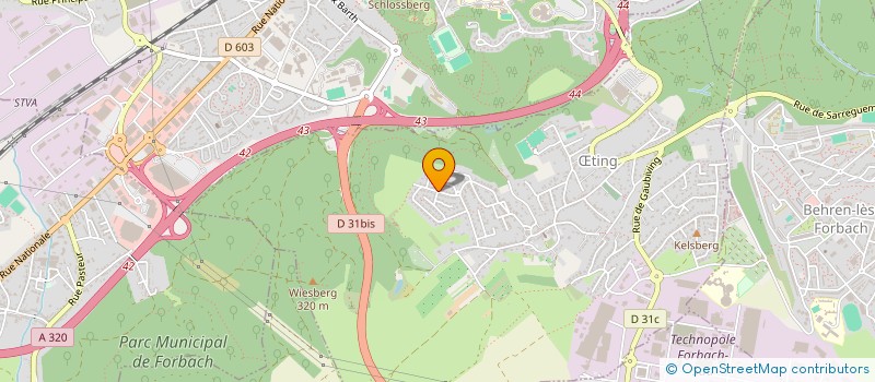 localisation de l'entreprise SCI K.B.A.  TING