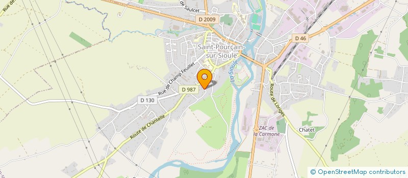 localisation de l'entreprise SCI K.B IMMOBILIER  SAINT-POURCAIN-SUR-SIOULE