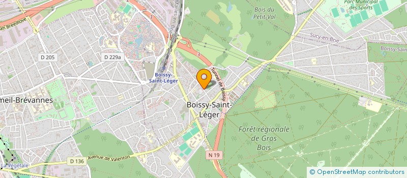 localisation de l'entreprise SCI K B M à BOISSY-SAINT-LEGER