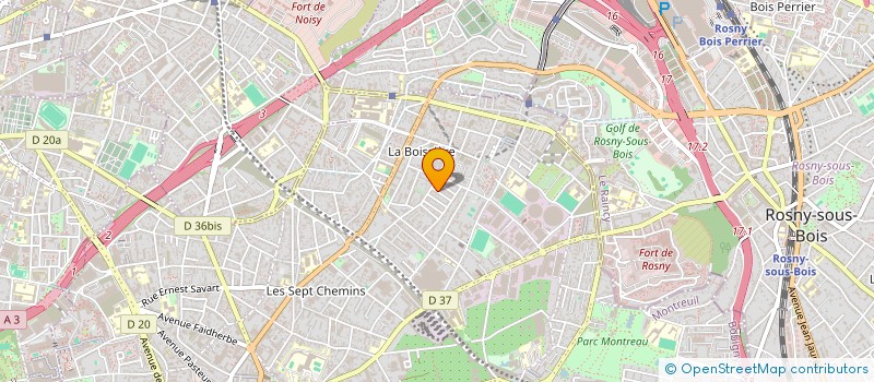 localisation de l'entreprise SCI K.B.R. à MONTREUIL