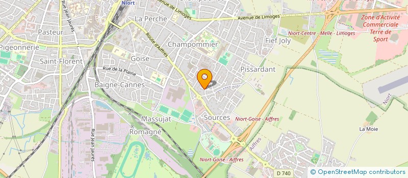 localisation de l'entreprise SCI K-CPM  NIORT