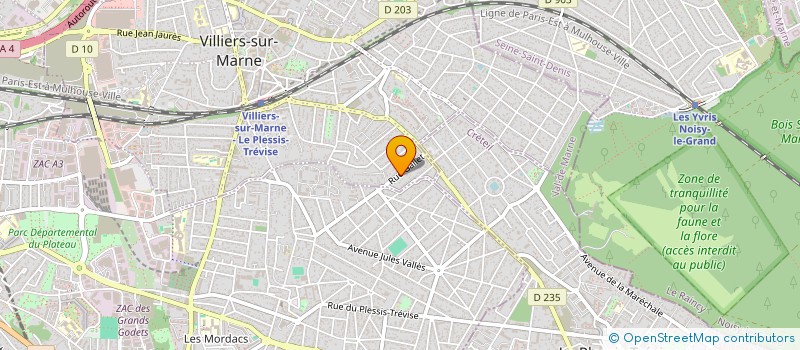 localisation de l'entreprise SCI K.D.D  VILLIERS-SUR-MARNE