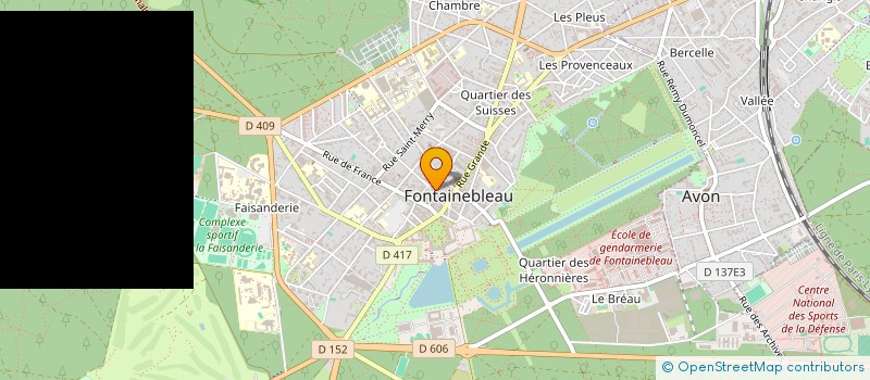 localisation de l'entreprise SCI K.D.D.INVESTISSEMENTS à FONTAINEBLEAU