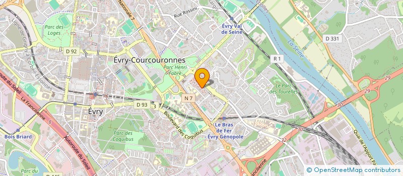 localisation de l'entreprise SCI K.D.S à EVRY-COURCOURONNES