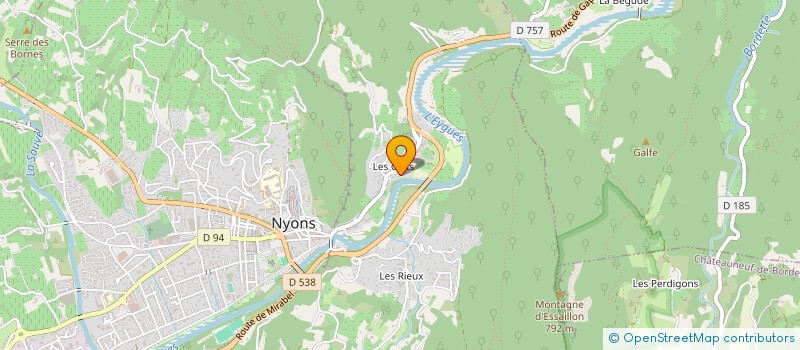 localisation de l'entreprise SCI K DOS  NYONS