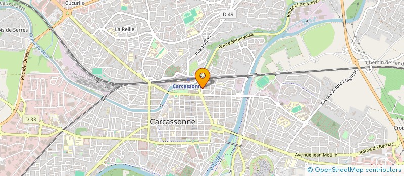 localisation de l'entreprise SCI K ET L ASSOCIES à CARCASSONNE