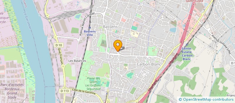 localisation de l'entreprise SCI K G B  CARBON-BLANC