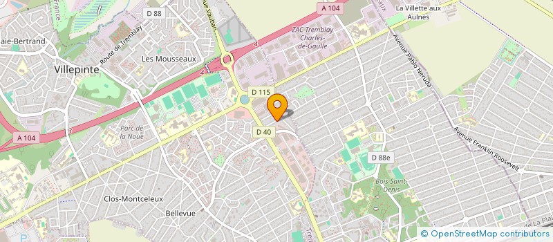localisation de l'entreprise SCI K.H.A à VILLEPINTE