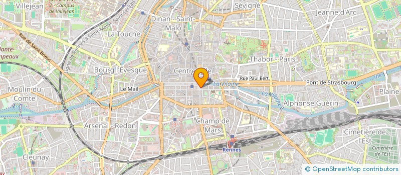 localisation de l'entreprise SCI K HERMES  RENNES