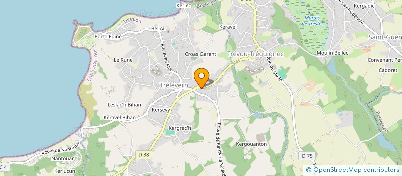 localisation de l'entreprise SCI K I T  TRELEVERN