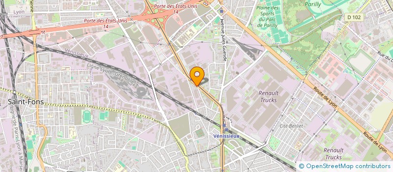 localisation de l'entreprise SCI K IMMO  VENISSIEUX