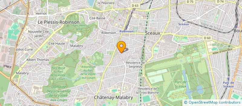 localisation de l'entreprise SCI K-IMMO  SCEAUX