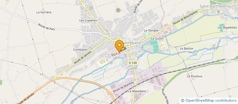 localisation de l'entreprise SCI K-L  BEAUREPAIRE