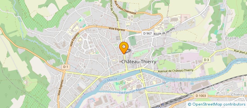 localisation de l'entreprise SCI K-LO à CHATEAU-THIERRY