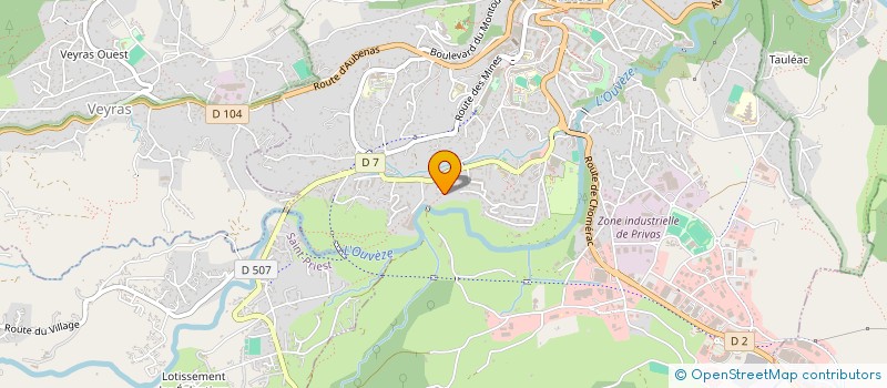 localisation de l'entreprise SCI K&M  PRIVAS