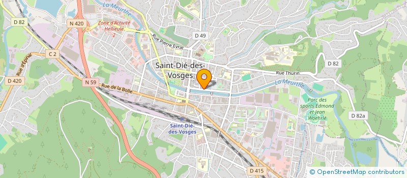 localisation de l'entreprise SCI K M B à SAINT-DIE-DES-VOSGES