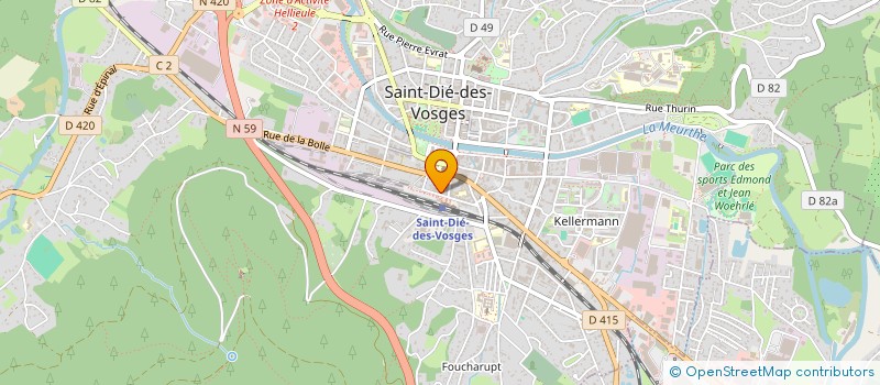localisation de l'entreprise SCI K.M.G. à SAINT-DIE-DES-VOSGES
