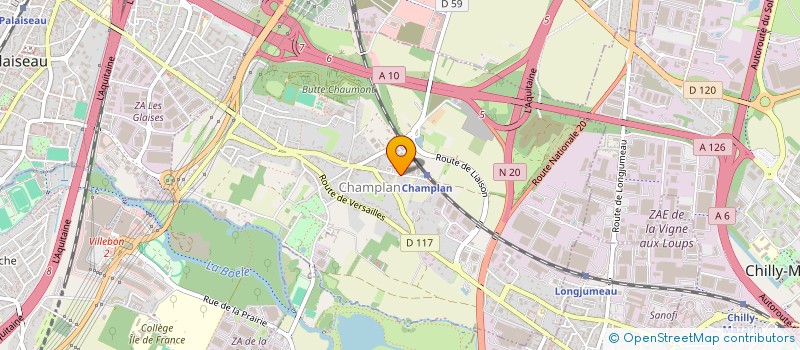 localisation de l'entreprise SCI K.M.M.  CHAMPLAN