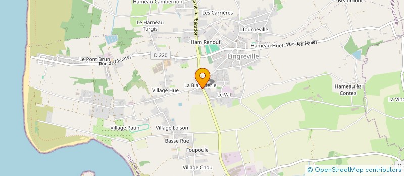 localisation de l'entreprise SCI K.O.W  TOURNEVILLE-SUR-MER