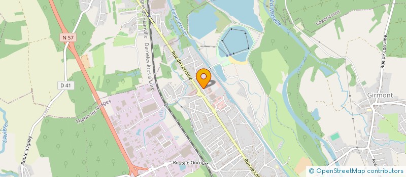 localisation de l'entreprise SCI K.PUCINE  THAON-LES-VOSGES