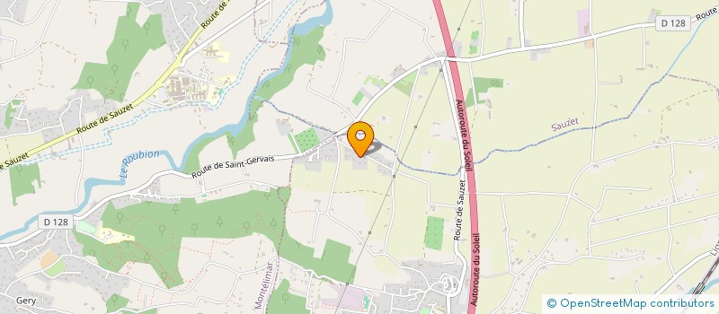 localisation de l'entreprise SCI K.R.D.  MONTBOUCHER-SUR-JABRON