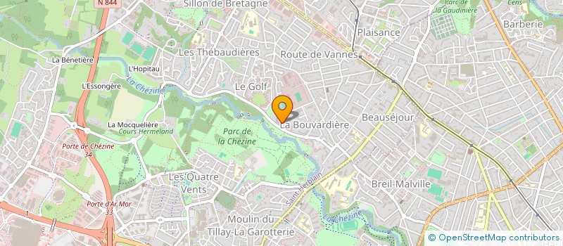 localisation de l'entreprise SCI K.R.I.  SAINT-HERBLAIN