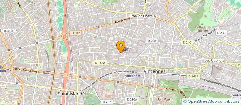 localisation de l'entreprise SCI K.R.IMMO à VINCENNES