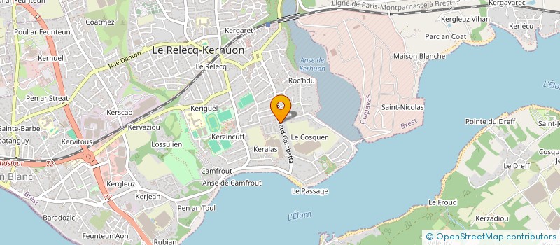 localisation de l'entreprise SCI K.R.Y.S  LE RELECQ-KERHUON