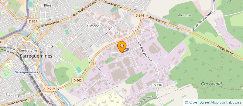 localisation de l'entreprise SCI K ' RAMEL à SARREGUEMINES