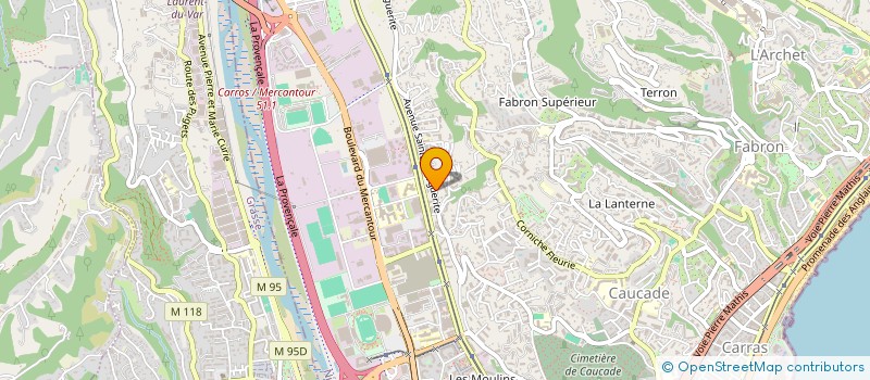 localisation de l'entreprise SCI K.S  NICE