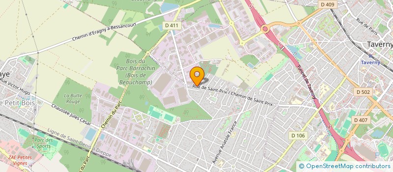 localisation de l'entreprise SCI K.S.I.  TAVERNY