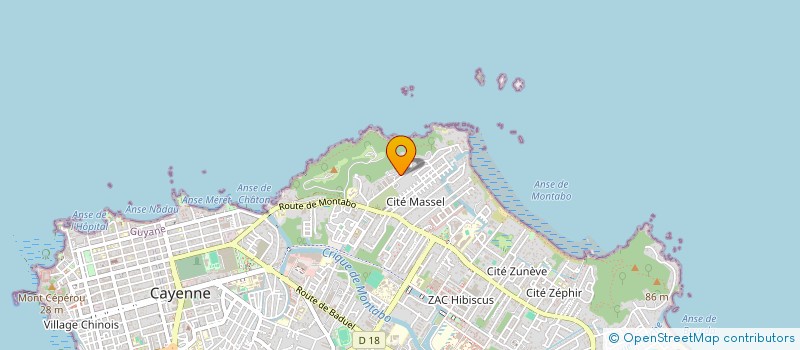 localisation de l'entreprise SCI K.Y.G.  CAYENNE