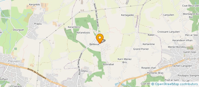 localisation de l'entreprise SCI K.Y.N.  FOUESNANT